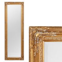 Wandspiegel Spiegel 85x62 cm Antik Barock in Gold Rahmen mit Facetteschliff WOE 