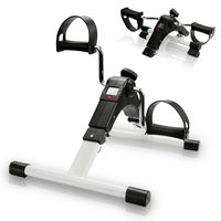 SWANEW Mini heimtrainer klappbar Bewegungstrainer Armtrainer Bike Fahrrad Cardio LCD