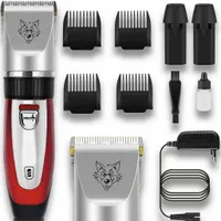 Schermaschine Tierhaarschneider Rasierer Haustier Hunde Katze Trimmer 2xAkkus