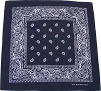 MFH Bandana, navyblau-weiß, ca. 55 x 55 cm, Baumwolle