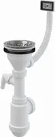 Spültisch Flaschen Siphon Rostfrei DN 115 Überlauf Geräteanschluss Universal Ablaufgarnitur Spülbecken