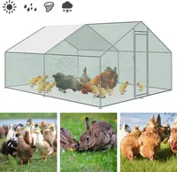 EINFEBEN Hühnerstall Hühnerhaus Kleintier-Ställe Freilaufgehege Voliere Tiergehege Kleintierstall Huehnerhaus Gefluegelstall 3x4x2m