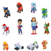 12 Dog Patrol Spielzeugfiguren, 3D Mini-Figuren, Hundestaffel, geeignet für Kinder Baby Party Geburtstag Party Kuchen Dekoration liefert