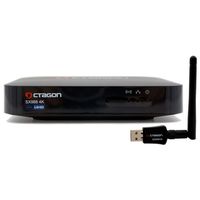 Octagon SX988 4K UHD Linux E2 IP-Receiver mit 300 MBit/s WLAN Adapter (LAN, HDMI, USB, schwarz)