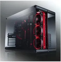 RAIJINTEK Paean - Stolný počítač - PC - Hliník - SPCC - Tvrdené sklo - Čierna - Priehľadná - ATX -