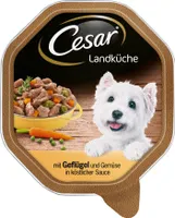 Cesar Schale Landküche mit Geflügel & Gemüse in köstlicher Sauce 150g