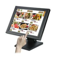 LCD Monitore 15 Zoll Touchscreen-LCD-Display Bildschirm Kassenmonitor für PC Standardauflösung 1024 * 768 30W