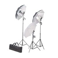 vidaXL Fotostudio-Beleuchtung Set 24 Watt mit Stativen & Schirmen