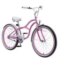BIKESTAR Kinder Fahrrad ab 9 Jahre, 24 Zoll Cruiser Kinderrad, Pink