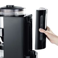 Severin KA 4811 Filterkaffeemaschine mit Mahlwerk für 6 Tassen Edelstahl schwarz