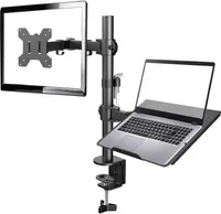 GEMBIRD Tischhalterung mit Monitorarm und Notebookablage
