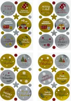 Oblique Unique 24 Weihnachtsgruß Sticker Frohe Weihnachten Aufkleber Deko für Weihnachten Weihnachtsdeko zum Basteln