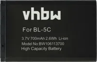 vhbw Akku kompatibel mit Swissvoice SV-29, SV29 Handy Smartphone Telefon (700 mAh, 3,7 V, Li-Ion)