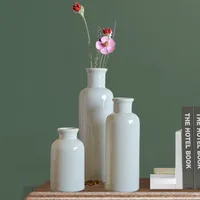 Vasen, Keramik Vase, 3er-Set Dekovase, Blumenvase, 7,2/19/25,2 cm hoch, Tischvase, Pampasgras-Vase, Moderne Deko, Getrocknete Blumenbehälter
