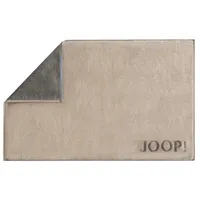JOOP! Doubleface Badematte 50/80 cm, Farbe Sand/Graphit