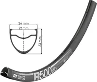 Felge DT Swiss R 500 DB 28" sz 622-22, 32 Loch