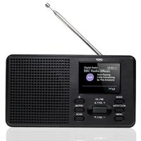XORO DAB 142 - Tragbares Digitalradio, UKW und DAB+ Empfang, 2,4" Farbdisplay, RDS, Wecker, Bluetooth, Teleskopantenne, AA-Batterien- & Netzbetrieb