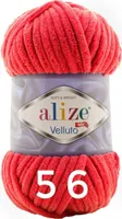Alize Velluto, 100g/68m 56 red