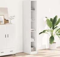 Design Kleiderschrank Weiß 30x50x200 cm Holzwerkstoff, Kleiderschränke 2024 Neu