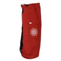 Yogatasche SURYA Bag Baumwolle für Schurwollmatten, bordeaux, L:75 cm