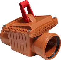 Capricorn Rückstauverschluss / Rückstauklappe DN 110 / 100 mm mit Edelstahlklappe