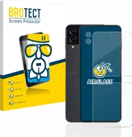 BROTECT Schutzglas für Samsung Galaxy Z Flip 4 (Display+Kamera) Schutzfolie Displayschutz Display Schutz Glas Folie klar