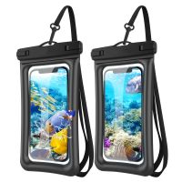 2 Stück Schwimmende Wasserdicht Handytasche Wassertasche Unterwasser Handyhülle für Smartphones
