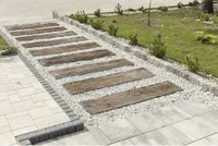 Beton Holzbohle Rustik braun 90 cm x 22,5 cm x 4 cm