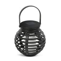 Gartenlaterne mit LED Kerze Solar - Windlicht auf Solarenergie - 1 Stück - Tischlampe für Innen und Außen mit Flammeneffekt