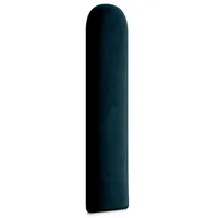 Muralo Polsterpaneel ovales WANDPOLSTER Wandkissen Bettkopfteil Wandpaneel Dunkelblau 20 cm x 80 cm