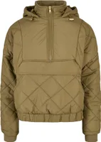 Urban Classics Ladies - Oversized Diamond Jacke oliv - L