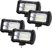 LED pracovné svetlo 4 * 72W 10-30V LED pomocné svetlomety Offroad svetlomety, 5400LM na pracovné svetlo IP67 reflektor SUV Truck UTV CEEDIR