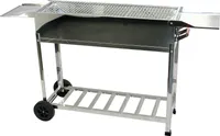 walexo Familien Grill Mangal mit Rollen und Kasan Halter