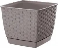 doniczka 25cm RATOLLA SQUARE DRLK250-440U umbra plastik PROSPERPLAST