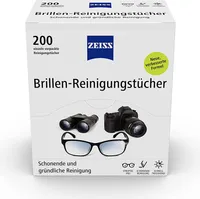 ZEISS Čistiace obrúsky na okuliare 200 kusov Alkoholové jemné dôkladné balenie Čistiace obrúsky na okuliare.
