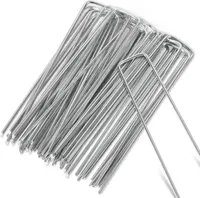 TolleTour Erdanker verzinkter Stahl 15cm x 2.5cm Ø 2,8mm Unkrautvlies Gartenvlies Zeltanker Heringe Bodenanker Zaun Garten Zelthering (50er Set)