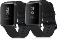 kwmobile 2x Sportarmband kompatibel mit Huami Amazfit Bip S / Bip S Lite Armband - Fitnesstracker Band Set aus TPU Silikon