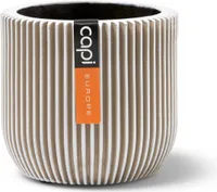 Capi Europe Topf kugel Groove Anthracite & Ivory - 9x8 - Elfenbein