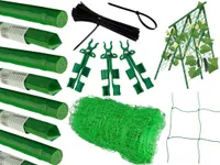 Gartenpflanzenstützer Mit Mesh-Netzen 180Cm Gartenständer Pflanzenunterstützung