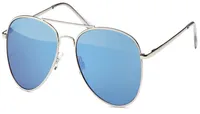 Pilotenbrille Pornobrille Sonnenbrille Fliegerbrille Herren Damen 2004 Blau
