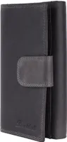 Benthill Damen Portemonnaie Leder XXL - Große Geldbörse mit RFID Schutz - Echtleder Vintage Damenbörse inkl. Geschenkbox