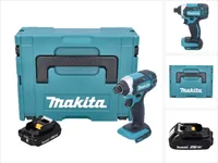 Makita DTD 152 A1J akumulátorový rázový uťahovák 18 V 165 Nm 1/4" + 1x batéria 2,0 Ah + Makpac - bez nabíjačky