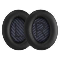 kwmobile 2x Ohrpolster kompatibel mit Bose Quietcomfort 35 35II 25 15 / QC35 QC35II QC25 QC15 Polster - Kopfhörer Polster aus Kunstleder für Over Ear Headphones