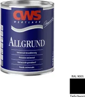 CWS WERTLACK® Allgrund Inhalt: 0,75 Liter Farbton: RAL 9005 tiefschwarz
