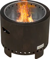 Outsunny Feuerschale rauchfrei Tischfeuer Ø45cm Feuerstelle mit Griff Schürhaken