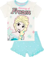 Frozen - Schlafanzug für Mädchen  kurzärmlig NS7542 (128) (Blau/Weiß)