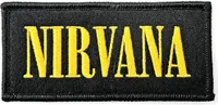 Nirvana - Logo - Nažehlovací nášivka RO6638 (jedna velikost) (černá/žlutá)