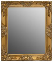 Spiegel gold antik 82x62 cm Holz NEU Wandspiegel barock Badspiegel Standspiegel 