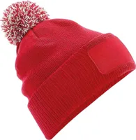 Beechfield - "Snowstar" Mütze PC5099 (Einheitsgröße) (Rot/Naturweiß)