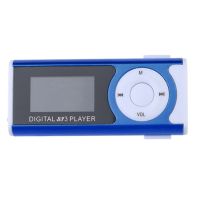 1,3 Zoll LCD Screenclip USB Mini MP3 Music Player Support 16 GB Micro SD-Card-Blau